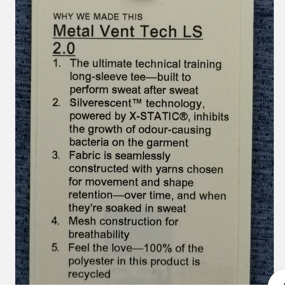 💙 LULULEMON LONG SLEEVE - Picture 3 of 3